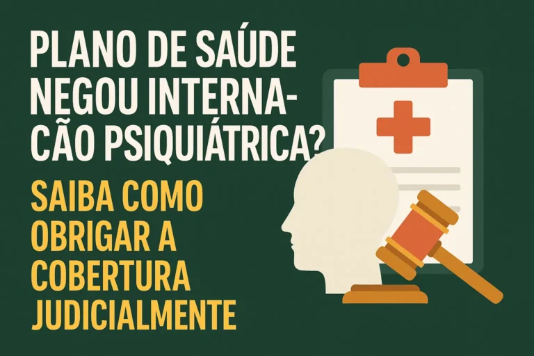 Plano de Saúde Negou Internação Psiquiátrica? Saiba Como Obrigar a Cobertura Judicialmente.